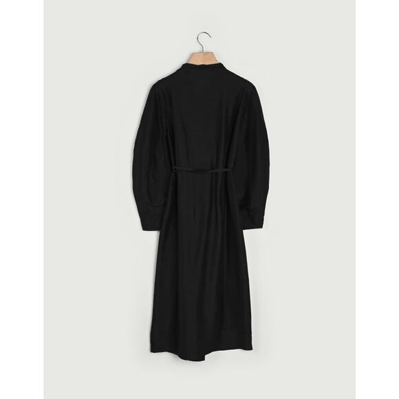 Soeur Susie Silk Kimono Belted Wrap Dress Black Small Luxury Lagenlook Designer - Picture 5 of 11
